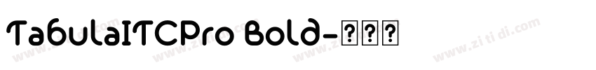 TabulaITCPro Bold字体转换